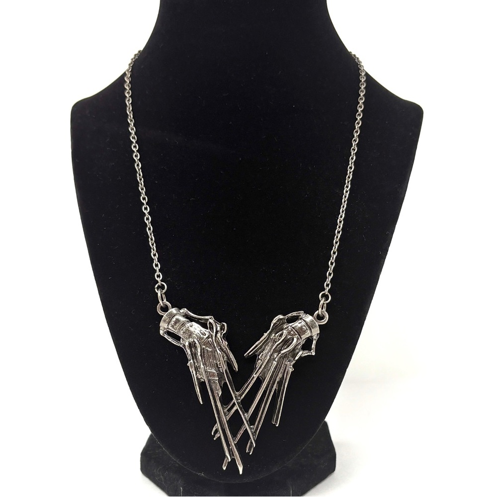 Silver Edward Scissorhands Tim Burton Pendant